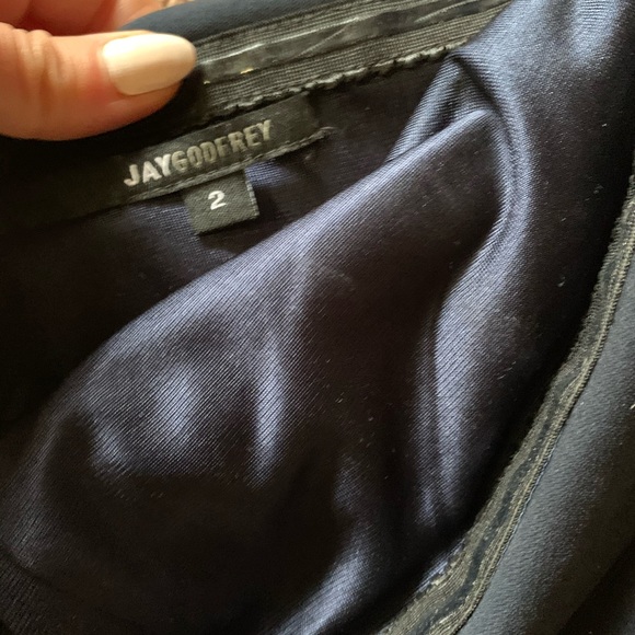 Jay Godfrey Navy gown - Picture 2 of 5